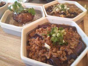 Mapo eggplant at Miss Lee in Hong Kong Island