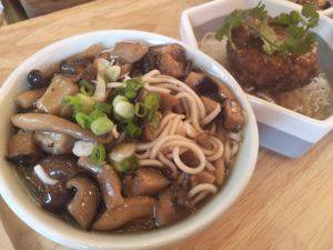 Truffle mushroom noodles at Miss Lee in Hong Kong Island