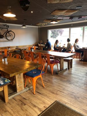 Inside   at Escape Route Café in Pitlochry