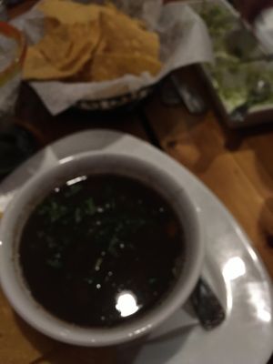 Black bean soup, tortillas and guacamole trio at Casa 43 Mexican Kitchen and Tequila Bar in Seven Mile Beach