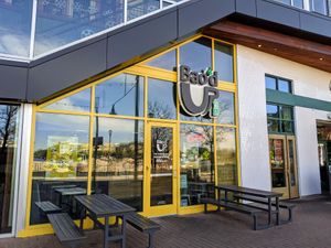 In the same building as Alamo Drafthouse at Bao'd Up in Austin