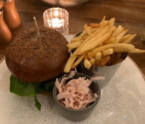 Moving Mountains burger   at The Goat - Maybe closed in Timsbury