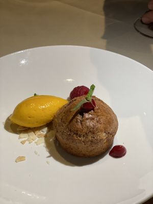 Vegan dessert at Alpenhof in Zermatt