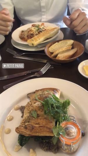Pasta was bland and mushroom was too salty at Petit Paris in Nottingham