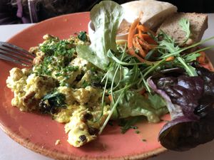 Scrambled tofu  at Frida in Vienna