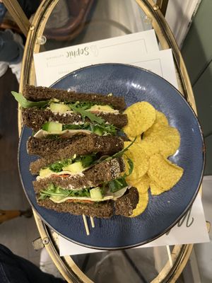 Vegan Club Sandwich   at Kattencafé Sophie in Leiden