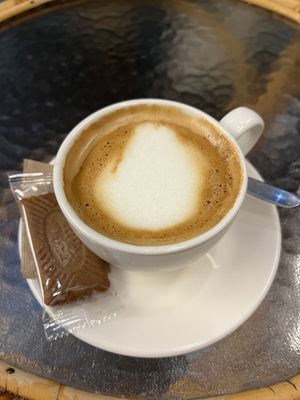 Flat White with Oat milk  at Kattencafé Sophie in Leiden