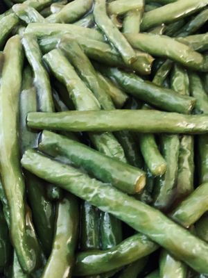 Sautéed string beans at Zen Vegetarian House in Brooklyn
