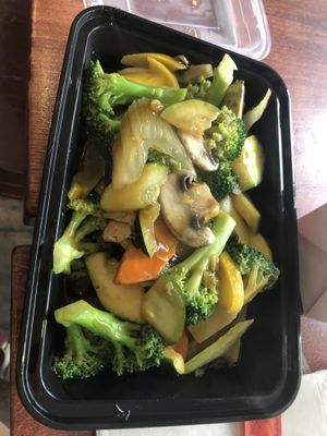 V3 sautéed mixed vegetables   at Zen Vegetarian House in Brooklyn