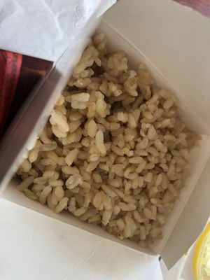 Brown rice  at Zen Vegetarian House in Brooklyn