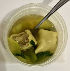Wonton Soup  at Zen Vegetarian House in Brooklyn