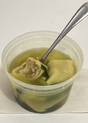 Wonton Soup  at Zen Vegetarian House in Brooklyn