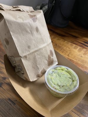 Small guac and chips   at Taco Bros in Wyandotte