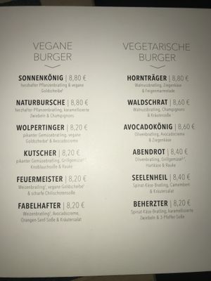 vegan & vegetarian burgers at Hans im Glück - Harburg in Hamburg