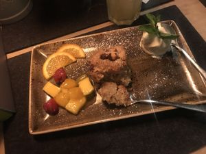 vegan "kuchenfein" dessert at Hans im Glück - Harburg in Hamburg