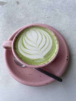 Matcha latte   at What's Cup! in Koh Phangan