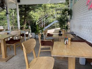 Downstairs seating area   at What's Cup! in Koh Phangan