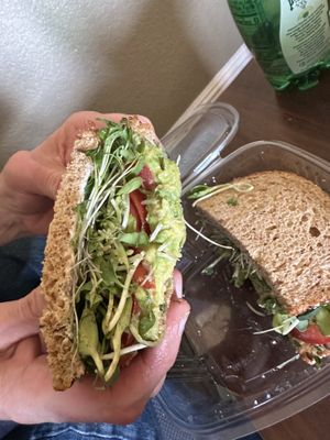Sando  at Nature's Food Market and Juice Bar in Bakersfield