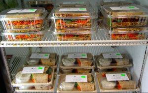 Some of their fresh sandwiches. at Nature's Food Market and Juice Bar in Bakersfield