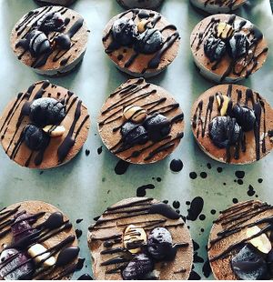 Black Forest cheesecakes at Little Green in Raglan