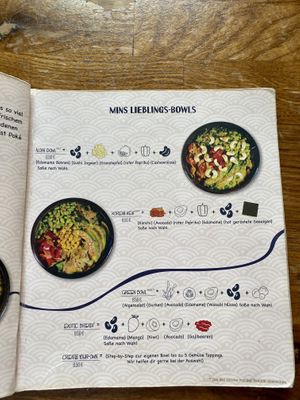Posting complete menu  at Min Ramen Bar in Karlsruhe