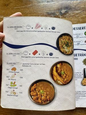 Posting complete menu  at Min Ramen Bar in Karlsruhe