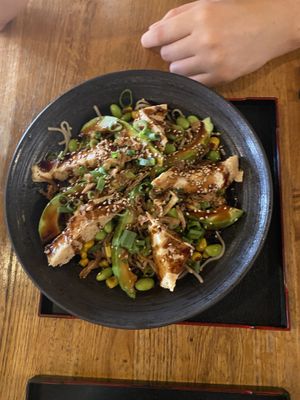 Soba noodles with avocado (summer menu)  at Min Ramen Bar in Karlsruhe