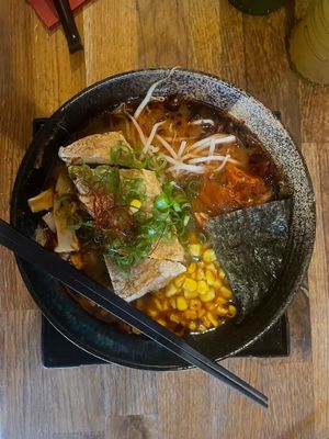 No. 22 vegan kara miso ramen with tofu   at Min Ramen Bar in Karlsruhe