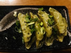 Gyoza mit Gemüse (gebraten) at Min Ramen Bar in Karlsruhe