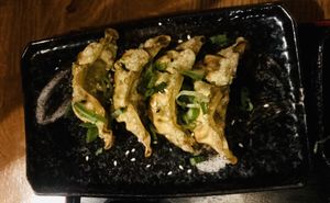 Gyoza mit Gemüse (frittiert) at Min Ramen Bar in Karlsruhe