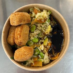 Fried Rice "Japanese Style" mit Luya Nuggets at meinRad - Zentralstrasse - Food Truck in Luzern