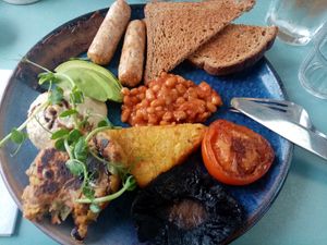 Full English 😍 at The Lookout Beach Cafe & Restaurant in Jersey