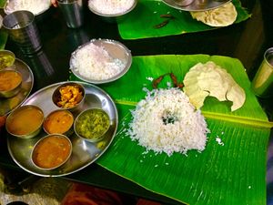 Thali at lunch at Vaigai in Koot Road