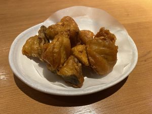 Fried mushrooms  at Kōng Yě Sù MiànShí 空也素麵食 in Taichung