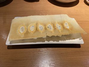 Cabbage dumplings  at Kōng Yě Sù MiànShí 空也素麵食 in Taichung