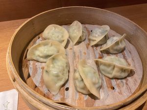 Steamed dumplings at Kōng Yě Sù MiànShí 空也素麵食 in Taichung