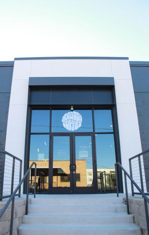 Entrance at Arcadia Coffee in Fort Worth