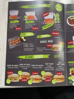 Menu  at Veganland - Kalker in Cologne