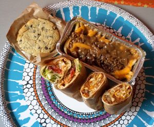 Burritos + Poutine + Cookie at Furahaa - Vegan in Paris