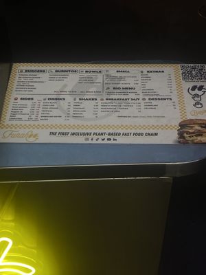 Menu  at Furahaa - Vegan in Paris