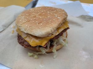 Yummy burger. Get the double patty because the single one is quite thin at Furahaa - Vegan in Paris