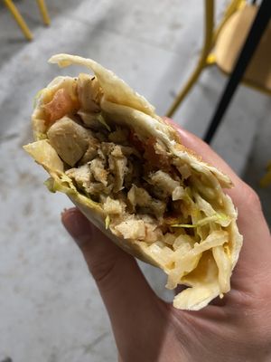 Fu'Chick'n Burrito  at Furahaa - Vegan in Paris