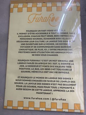 Mission Statement   at Furahaa - Vegan in Paris