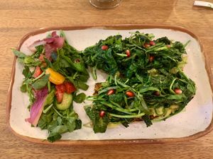 Avocado with spinach and Kale toast at Truth & Tonic in Las Vegas