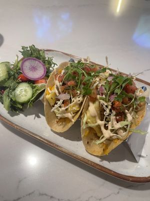 Breakfast egg tacos  at Truth & Tonic in Las Vegas