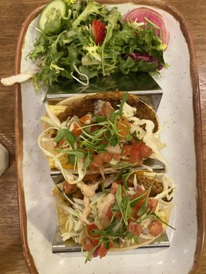 Tacos and salad   at Truth & Tonic in Las Vegas
