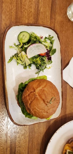 Black bean burger at Truth & Tonic in Las Vegas