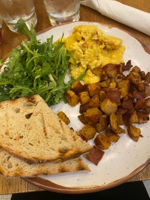 The “just egg” scramble with sourdough toast.  at Truth & Tonic in Las Vegas