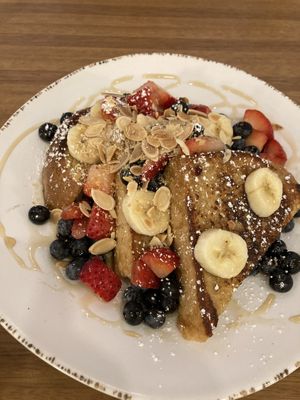 Coconut milk French toast  at Truth & Tonic in Las Vegas