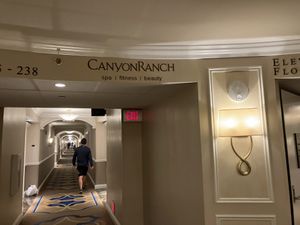 Go down this hallway to find the restaurant.  at Truth & Tonic in Las Vegas